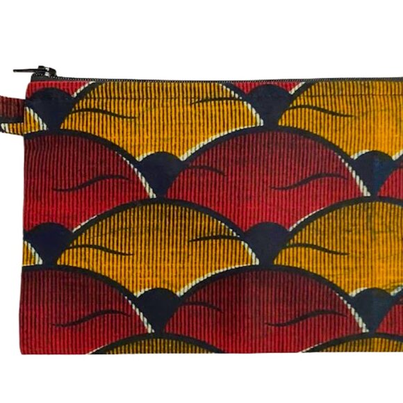 CSAO Paris Artisan Handmade Pencil Makeup Pattern Pouch Pocket Senegal Africa - Picture 3 of 8